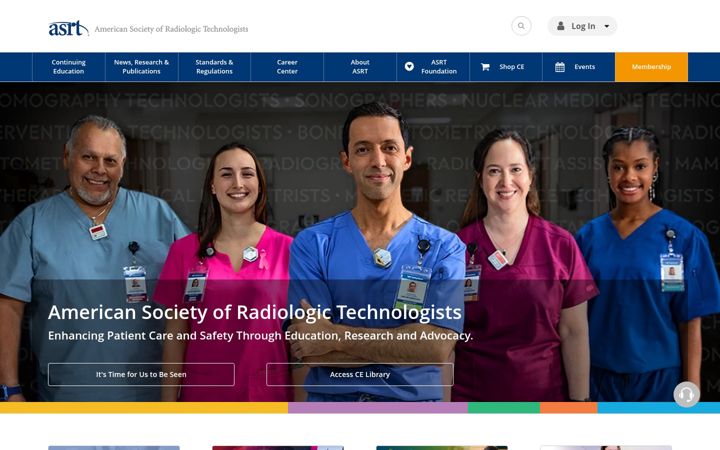 Screenshot of asrt.org