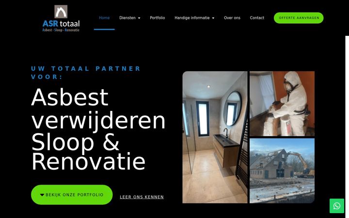 Screenshot di asrtotaal.nl