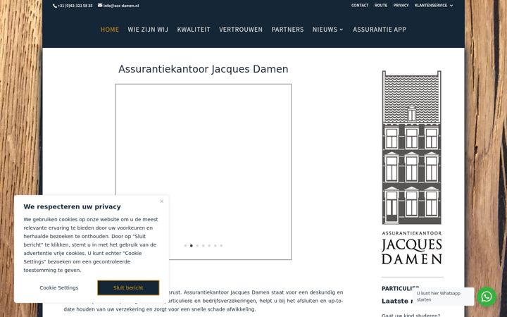Screenshot di ass-damen.nl