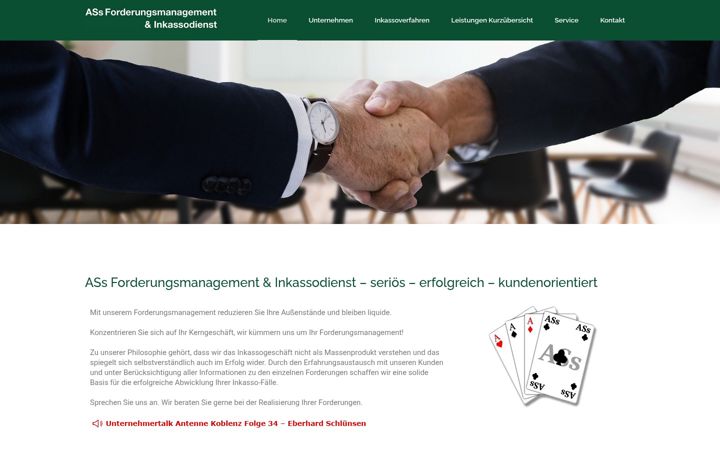 Screenshot of ass-inkassodienst.de