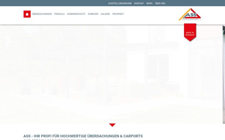 Screenshot di ass-terrassenwelt.de