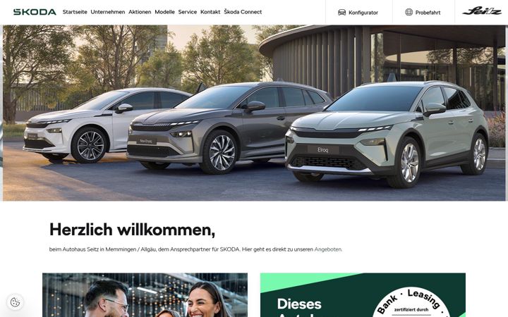 Screenshot of ass.skoda-auto.de