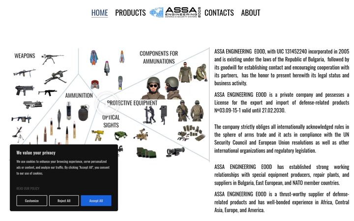 Screenshot of assa-engineering.com