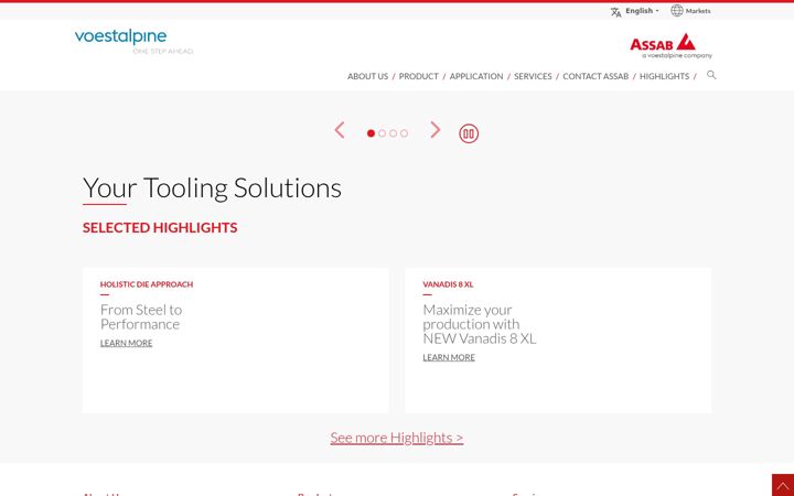 Screenshot of assab.com
