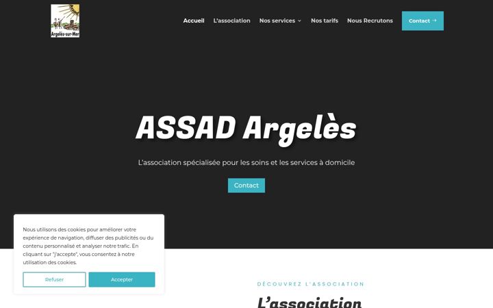 Ekrānuzņēmums no assad-argeles.com
