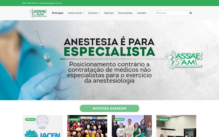Screenshot of assaeam.com.br