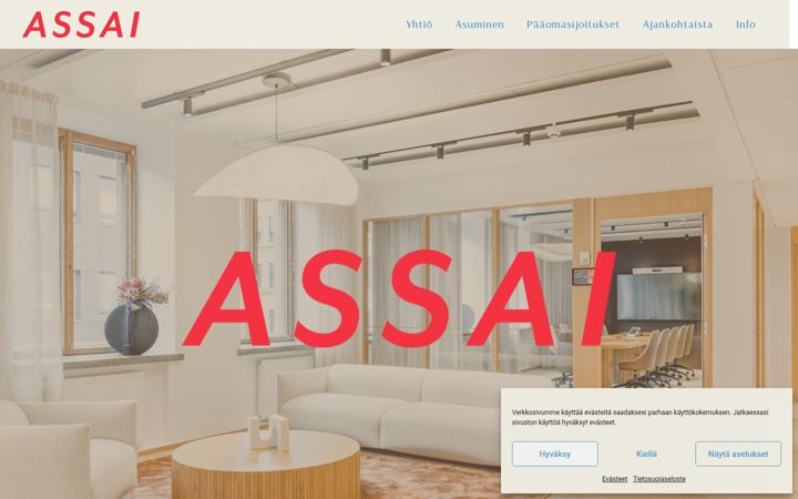 Screenshot of assai.fi