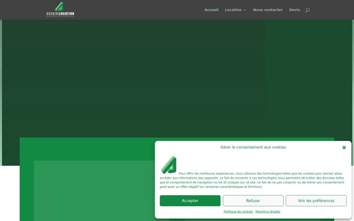 Kuvakaappaus sivustosta assainilocation.fr