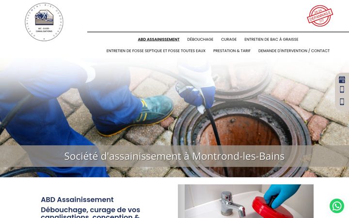 Screenshot of assainissement-abd.com
