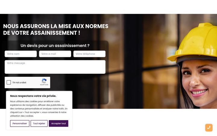Snímek obrazovky assainissement-mise-aux-normes.fr