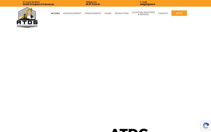 Screenshot of assainissement-terrassement-demolition-girondin.fr