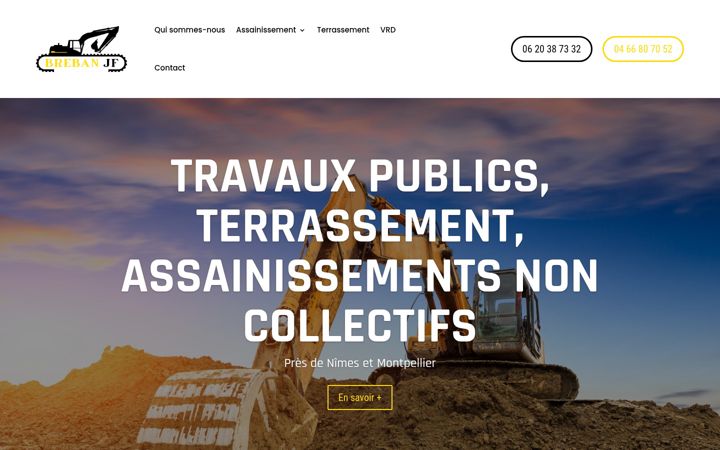 Screenshot of assainissement-terrassement-gard.fr