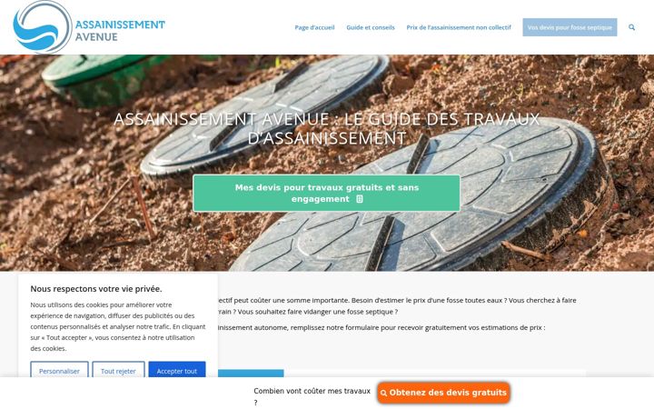 Ekrano kopija assainissementavenue.com