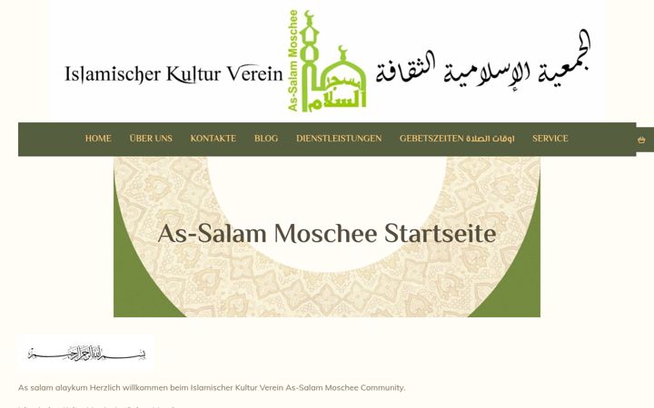 Screenshot of assalammoschee.de