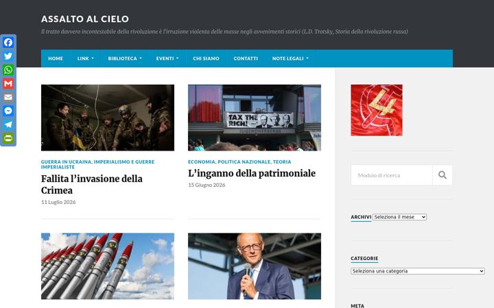 Screenshot of assaltoalcielo.it
