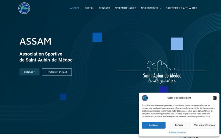 Screenshot di assamomnisports.fr