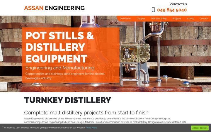 Screenshot of assanengineering.ie