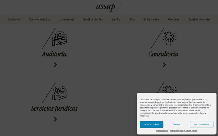 Screenshot of assap.es