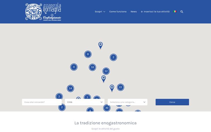 Screenshot of assaporalaromagna.it