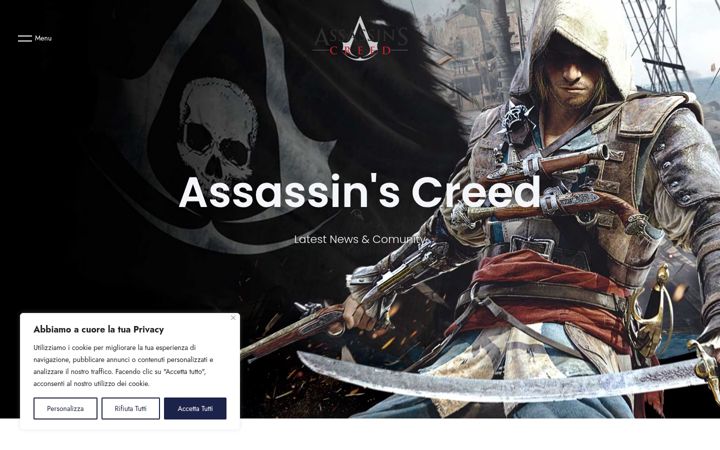 Captura de pantalla de assassinscreedforum.altervista.org