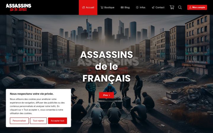 Capture d'écran de assassinsdelefrancais.com