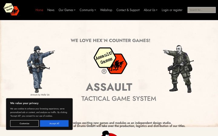 Screenshot of assault-games.com