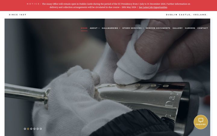 Screenshot of assay.ie
