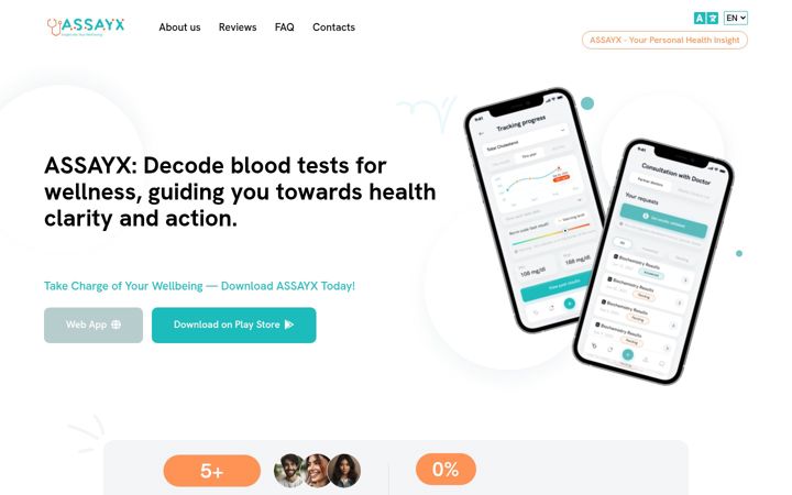 Screenshot of assayx.ai