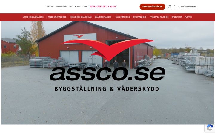 Screenshot of assco.se