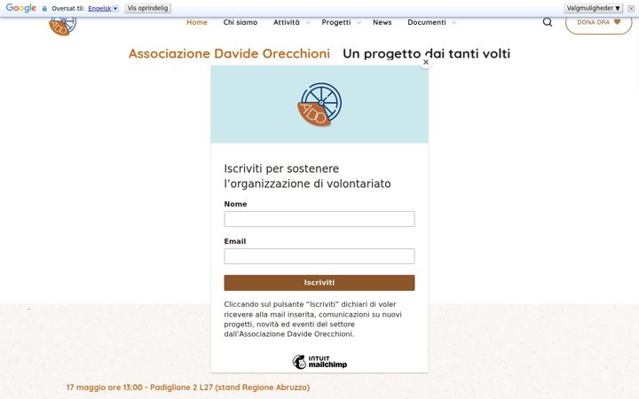Screenshot von assdavideorecchioni.org