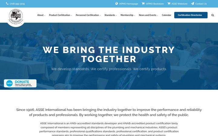 Screenshot of asse-plumbing.org