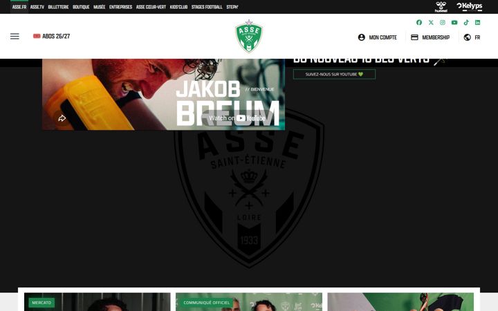 Screenshot of asse.fr