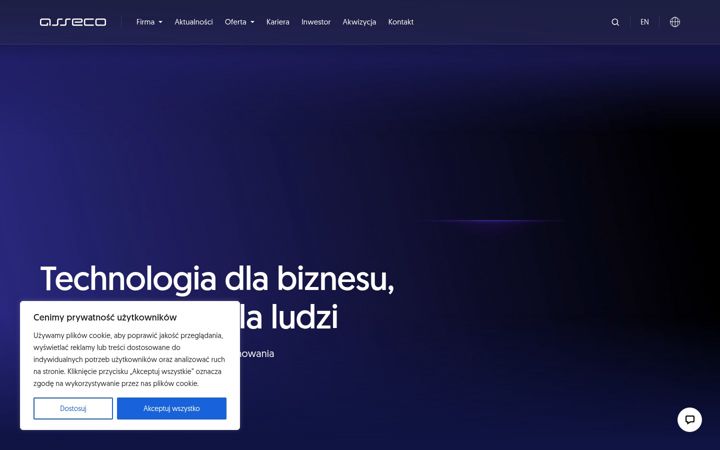 Screenshot of asseco.pl