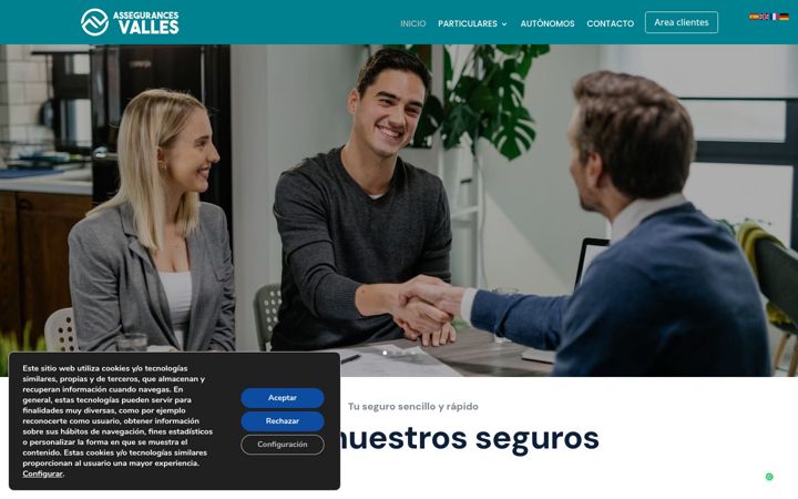 Screenshot ta' assegurancesvalles.com