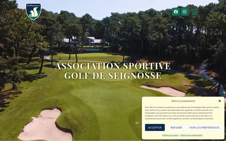 Screenshot of asseignosse.golf