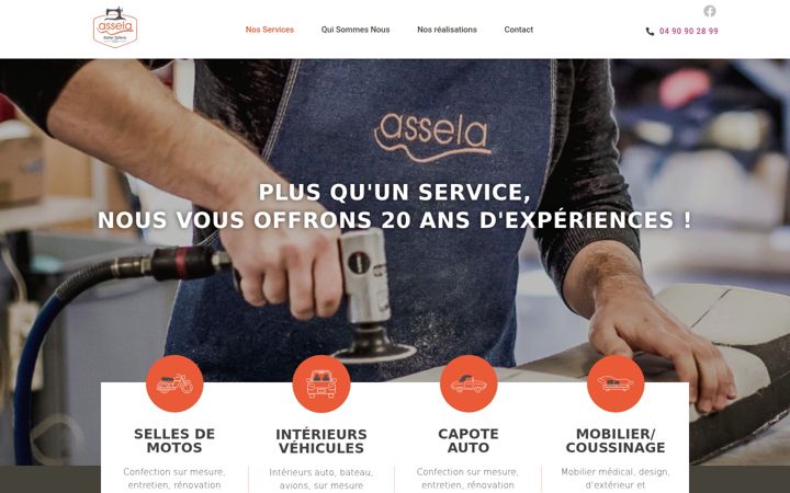 Screenshot of assela-sellerie.com