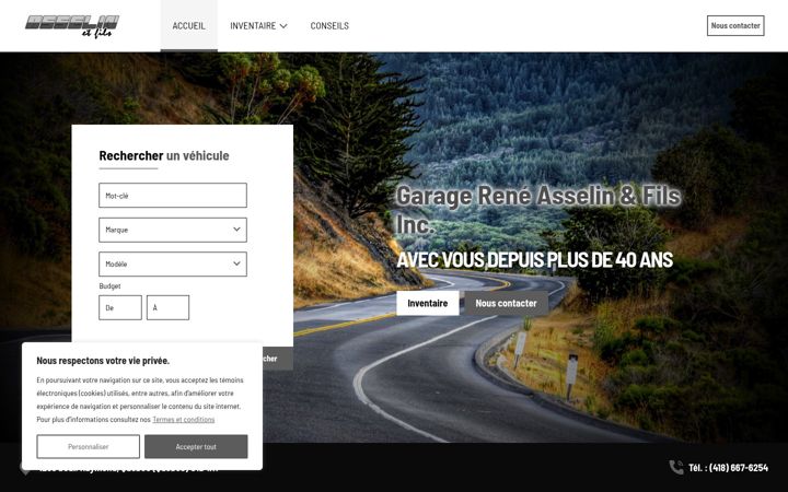 Ekrano kopija asselinetfils.com