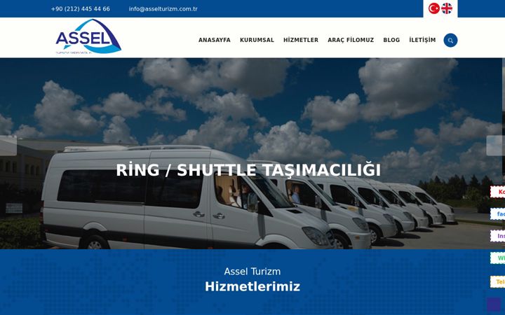 Screenshot of asselturizm.com.tr