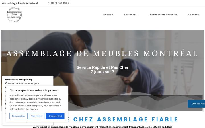Screenshot of assemblagefiable.ca