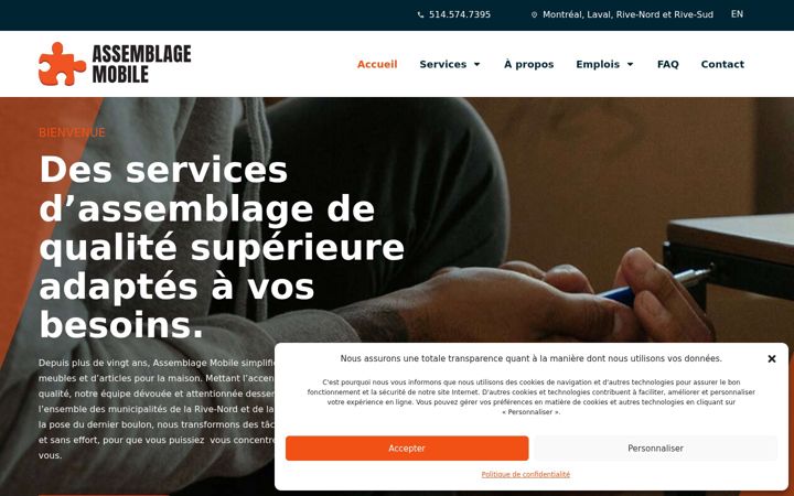 Screenshot of assemblagemobile.com