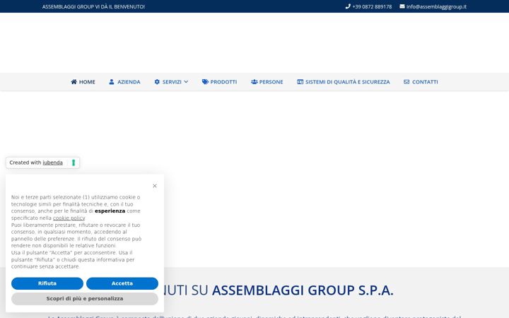 Ekrānuzņēmums no assemblaggigroup.it