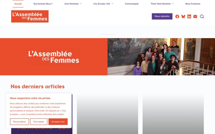 Ekrānuzņēmums no assembleedesfemmes.org