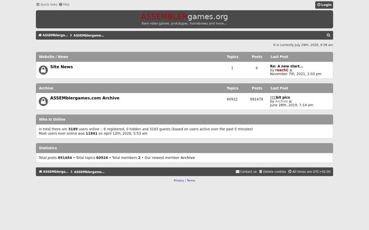 Screenshot of assemblergames.org