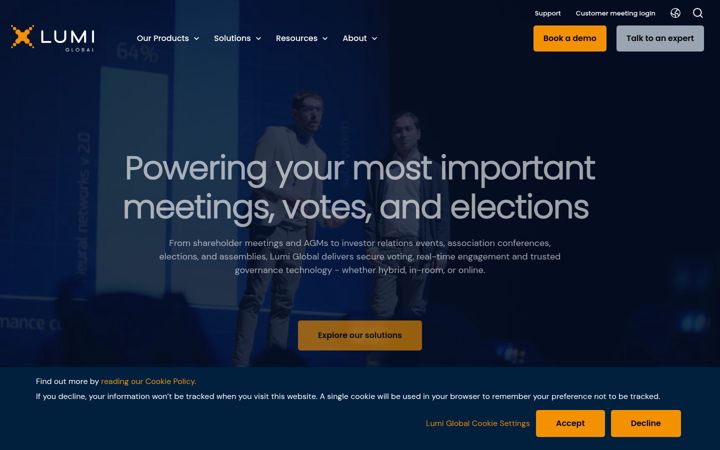 Screenshot of assemblyvoting.com