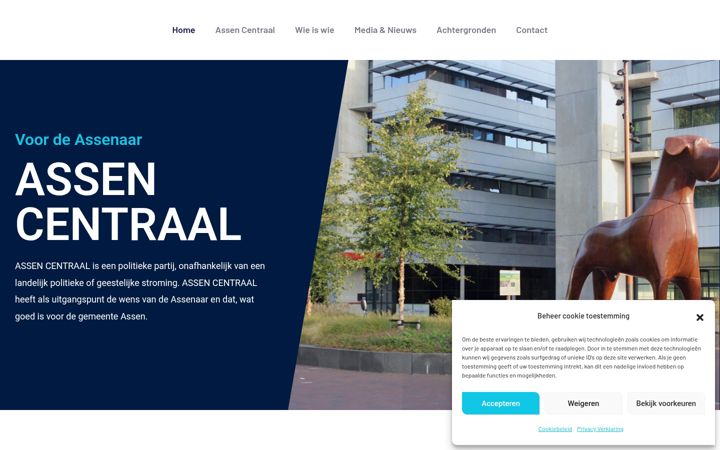 Screenshot van assencentraal.nl