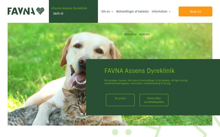 Screenshot of assensdyreklinik.dk