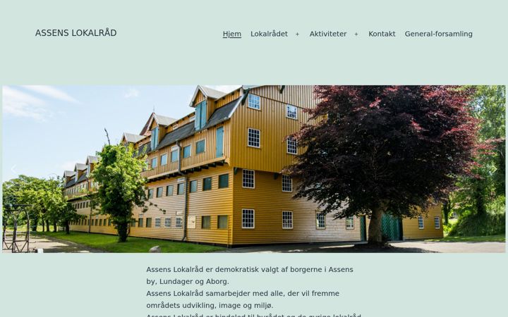 Skærmbillede af assenslokalraad.dk