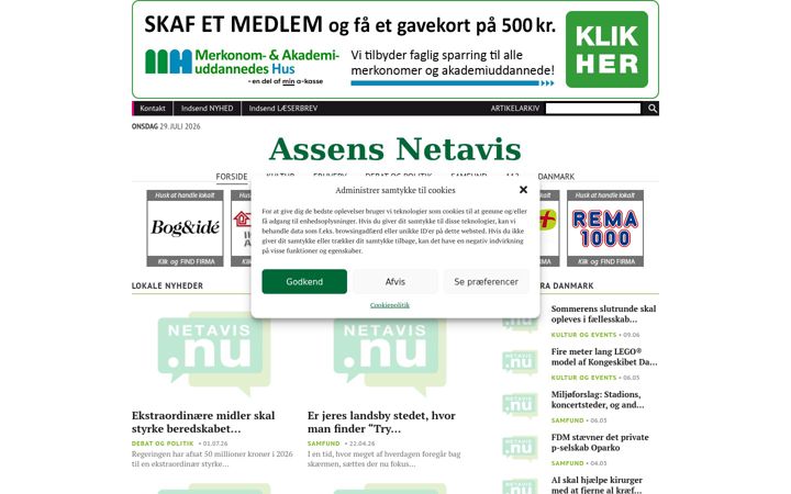 Screenshot of assensnetavis.dk