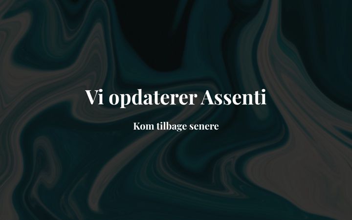 Skärmbild av assenti.dk