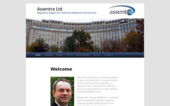Screenshot of assentra.com